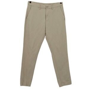 Gap Linen Pants Mens 30/30 Brown Preppy Classic Modern Neutral Travel Vacation